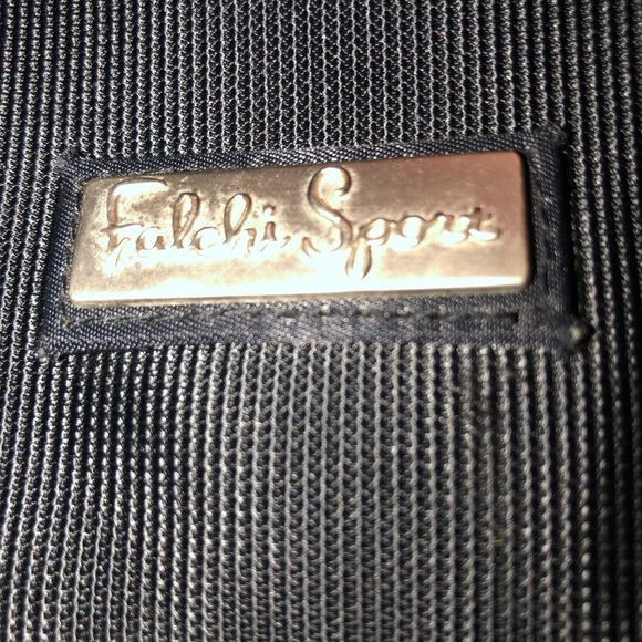 FALCHI SPORT black Microfiber UNISEX Commuter / computer Bag Lots of Pockets - Picture 5 of 16